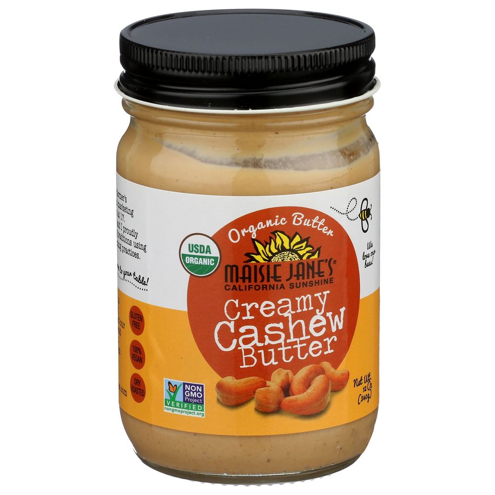 Maisie Janes Organic Creamy Cashew Butter, 12 Ounce -- 6 Per Case