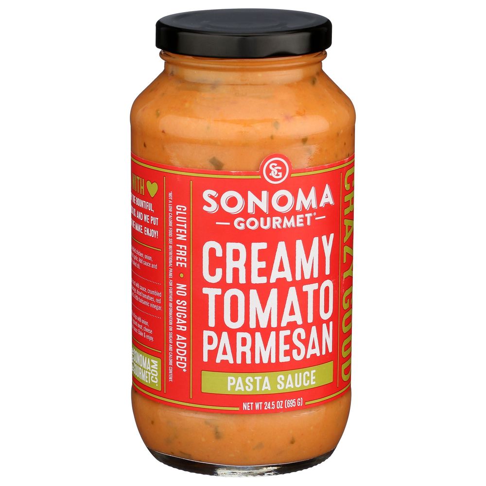 Sonoma Gourmet Creamy Tomato Parmesan Pasta Sauce, 24.5 Ounce -- 6 Per Case