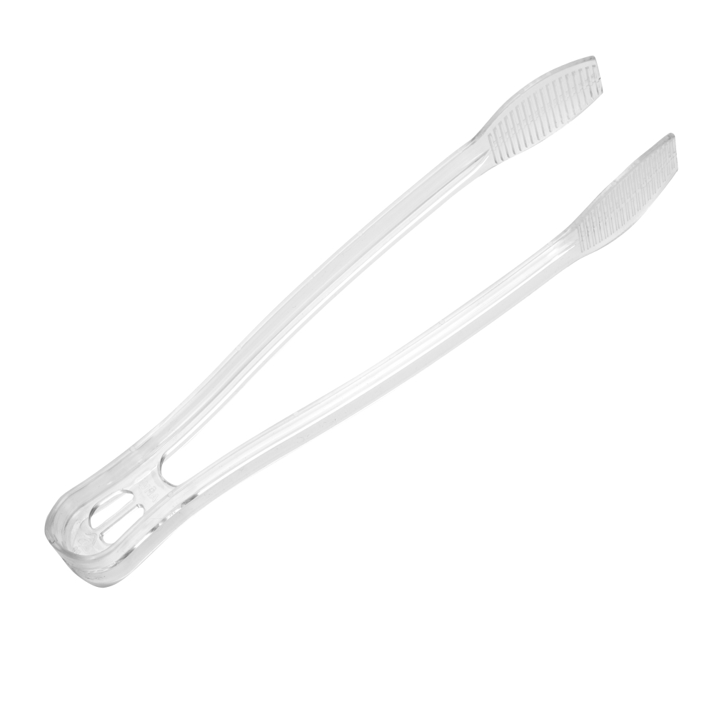Wna Caterline Clear Polystyrene Serving Small Tong, 9 Inch -- 48 Per Case