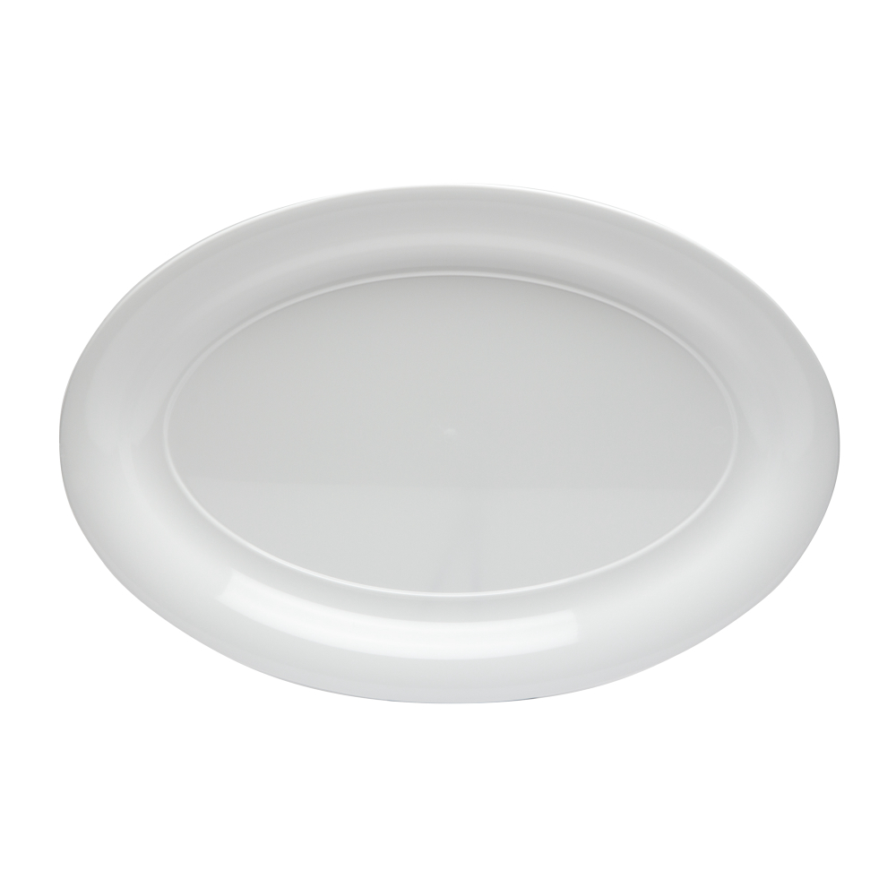 Wna Caterline Polystyrene White Oval Serving Tray, 16 X 11 Inch -- 25 Per Case