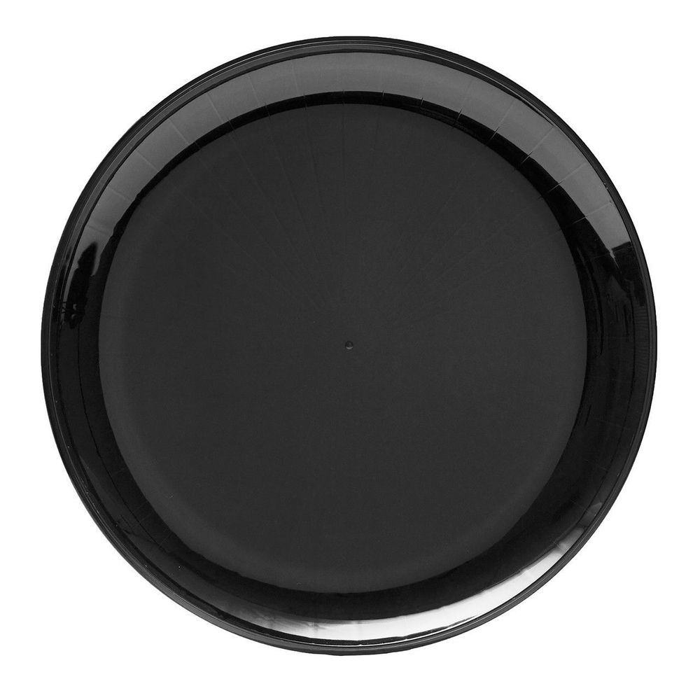 Wna Caterline Round Black Polystyrene Rigid Serving Tray, 16 Inch -- 25 Per Case