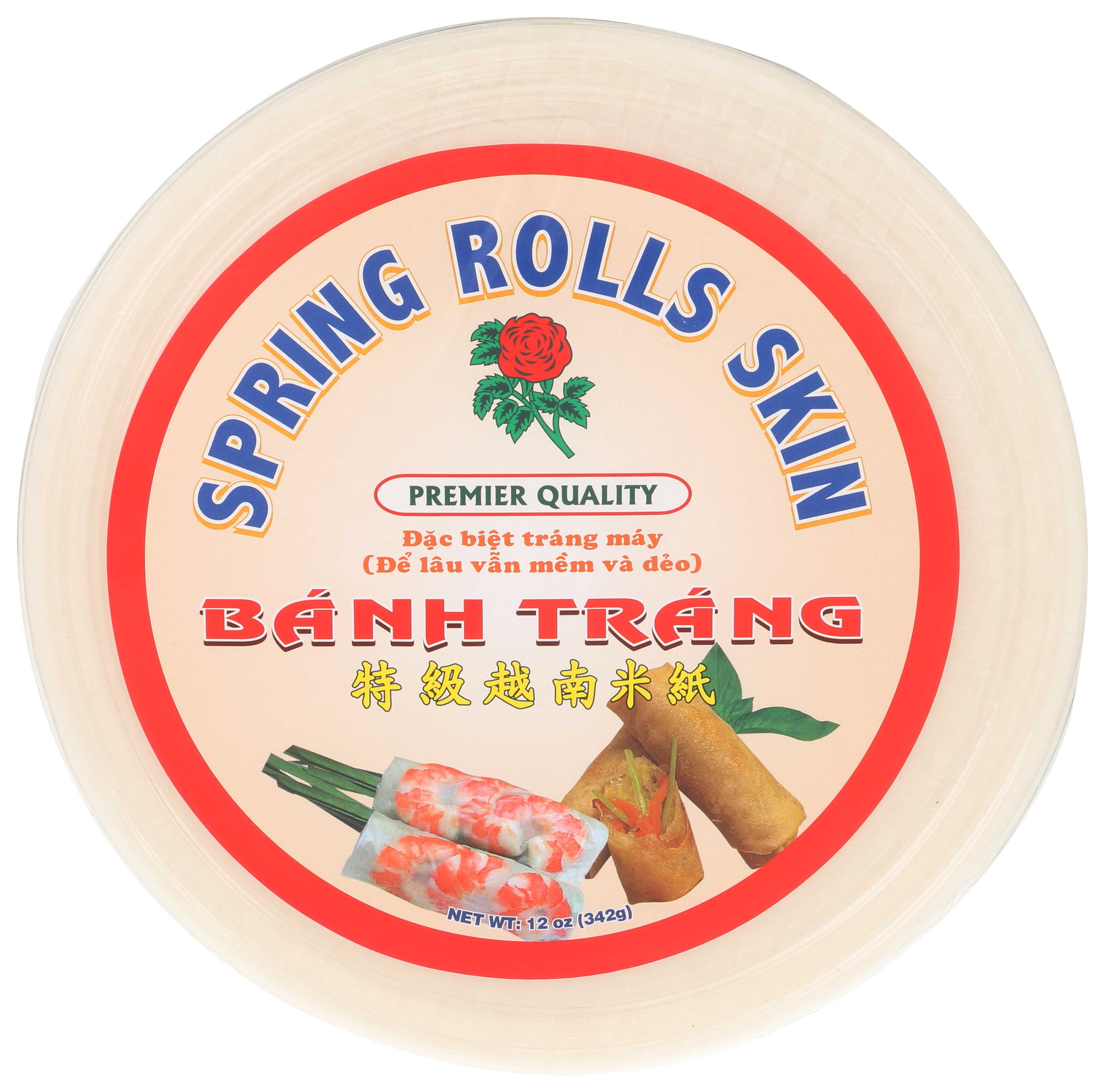 Rose Brand Premier Quality Spring Rolls Rice Skin, 12 Ounce -- 10 Per Case