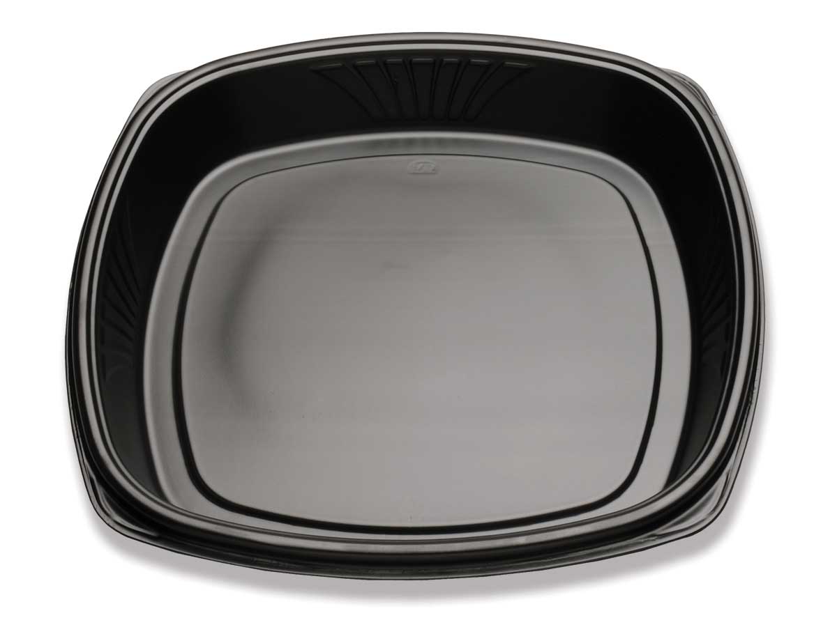 Forum Black Non Compartment Deep Tray, 16 Inch -- 1250 Per Case