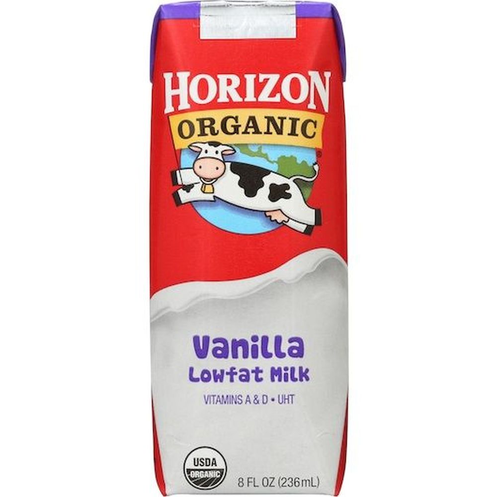 Horizon Organic 1 Percent Low Fat Vanilla Milk, 8 Fluid Ounce Aseptic Box -- 12 per Horizon Organic 1 Percent Low Fat Vanilla Milk, 8 Fluid Ounce Aseptic Box -- 12 per