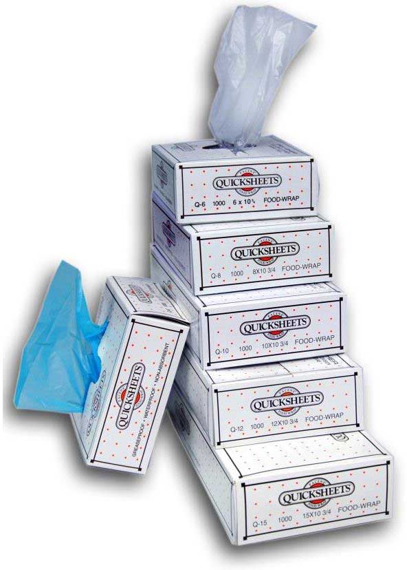 Pak Sher Quicksheets Food Handling Interfold Pop Up Sheet, 15 x 10.75