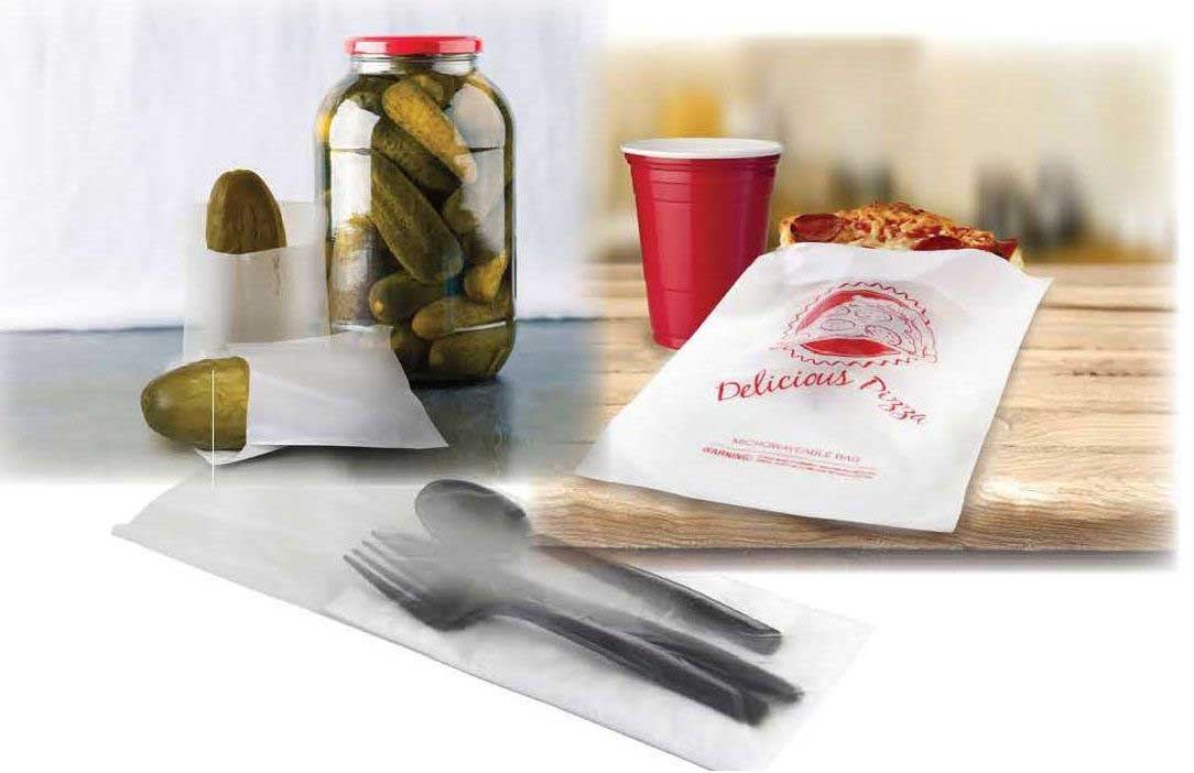 Pak Sher Plastic Pizza Slice Food Storage Bag 2000 per case.