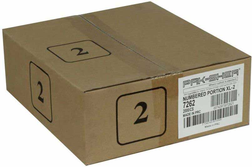 Pak Sher Extra Large Number 2 Portion Control Bag 2000 per case.