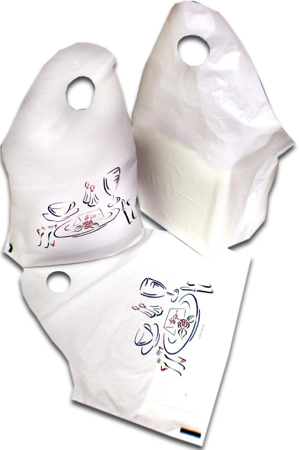 Pak Sher Colored Bon Appetit Bag 500 per case. FoodServiceDirect
