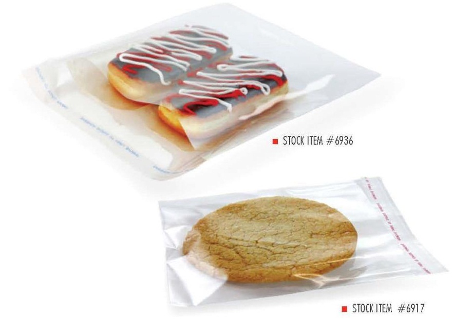Pak Sher Cookie Bag with Tape, 4.75 x 6.5 inch 2000 per case.
