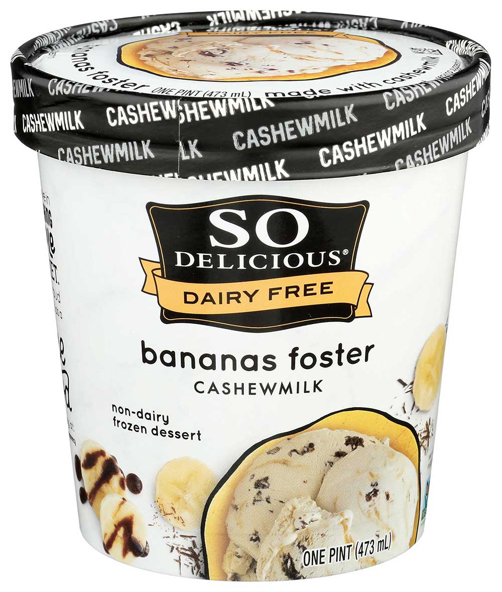 So Delicious Drizzled Bananas Foster Cashewmilk Non Dairy Dessert