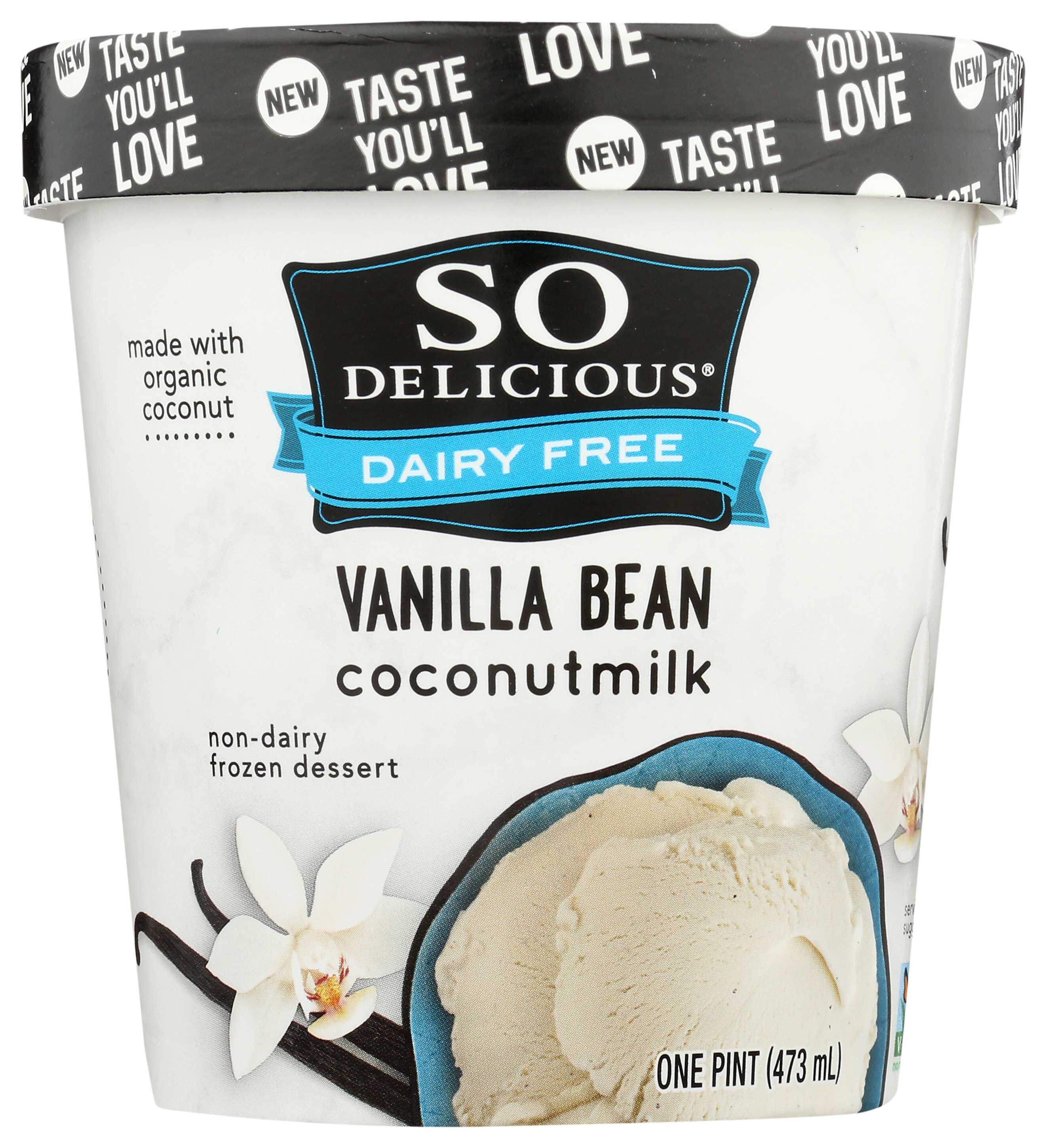 So Delicious Vanilla Bean Coconutmilk Non Dairy Dessert 1 Pint 8 per case