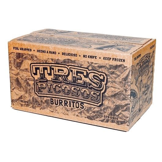 Tres Picosos Pork Carnitas Burrito With Pinto Beans Rice Bell Peppers And Cheese, 20 Count
