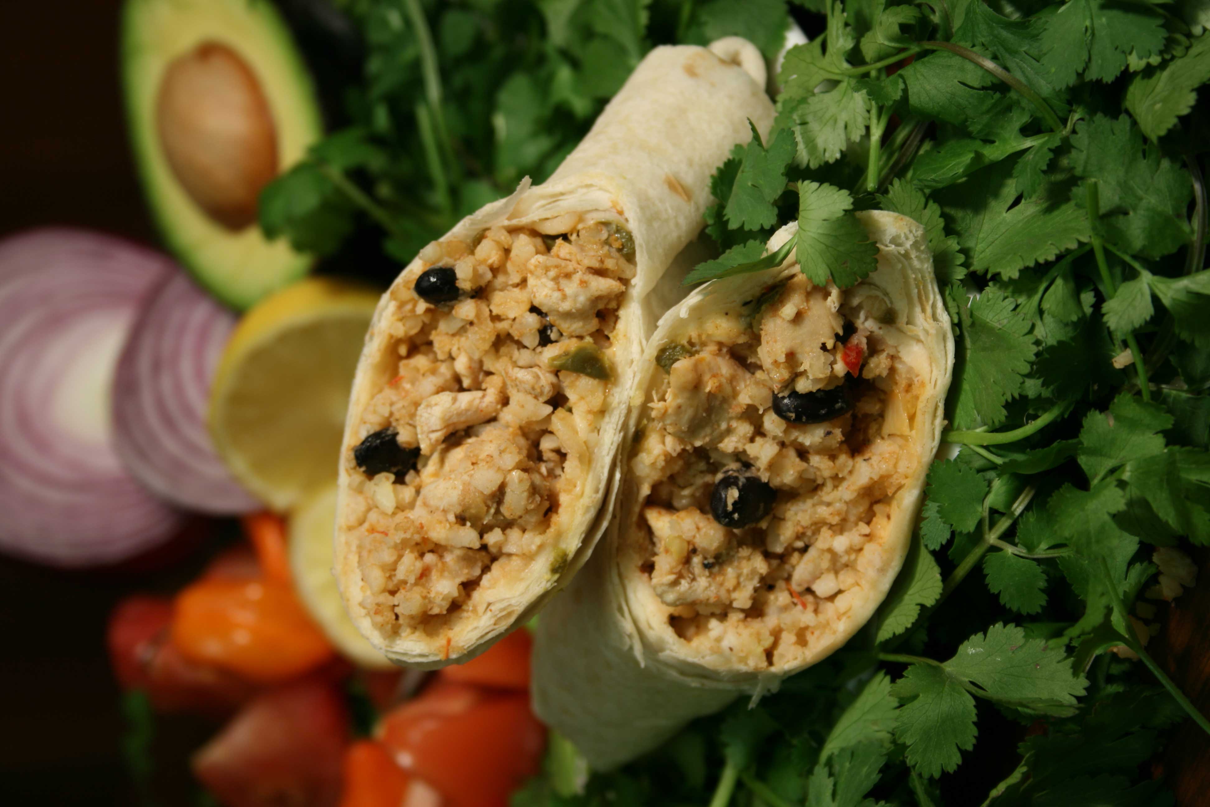 Tres Picosos Chicken Fajita Burrito With Black Beans And Rice -- 12 Per Case