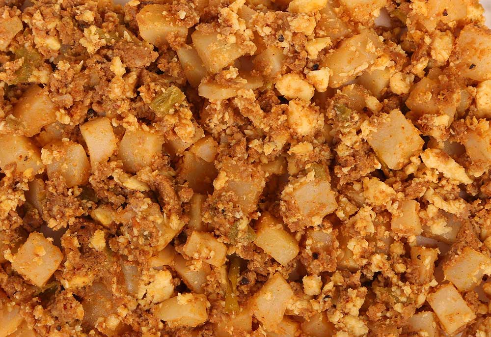 Naughty Chile Taqueria Chorizo Breakfast Quickie Burrito Mix, 5 Pound -- 4 Per Case