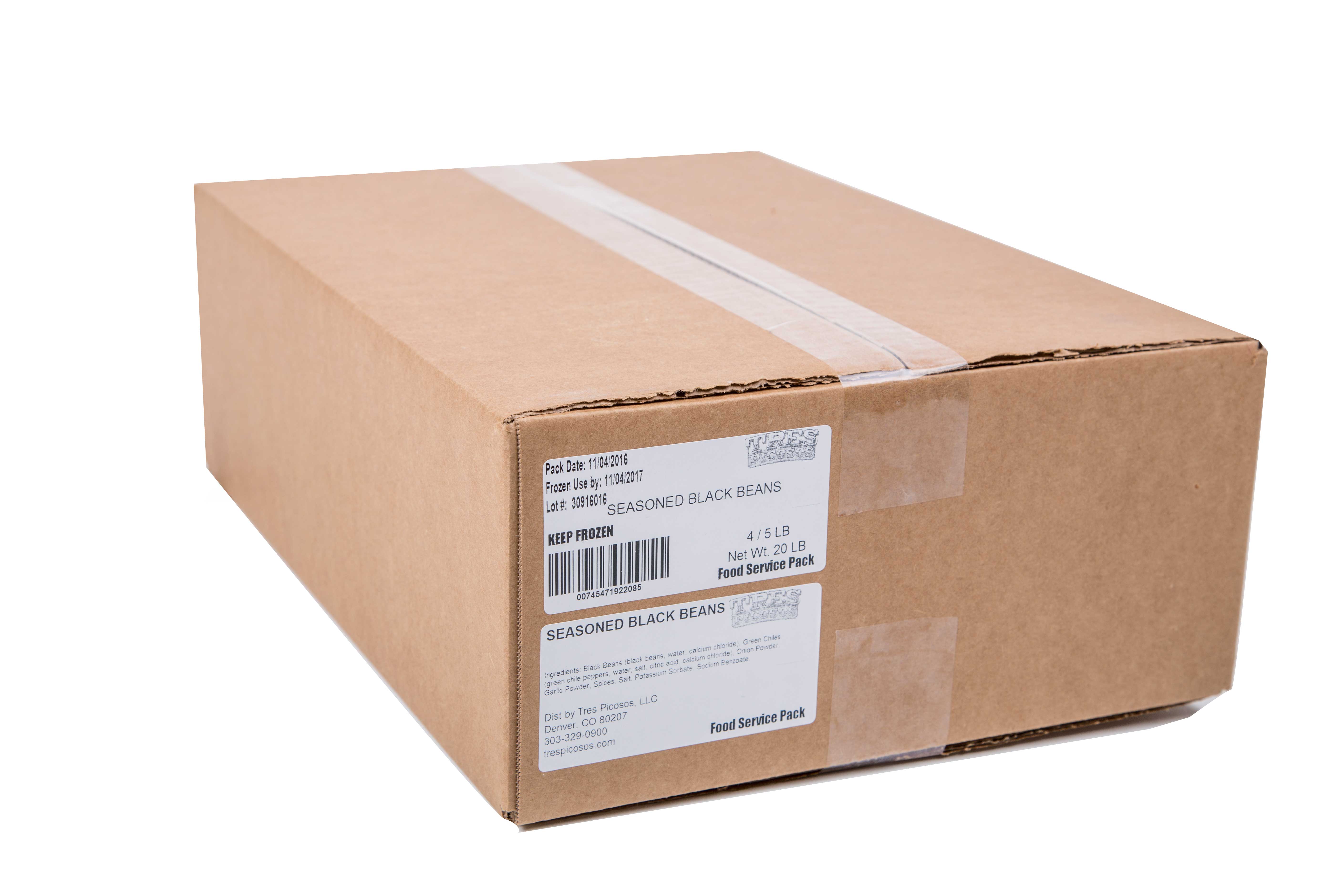 Naughty Chile Taqueria Mexican Seasoned Black Beans, 20 Pound