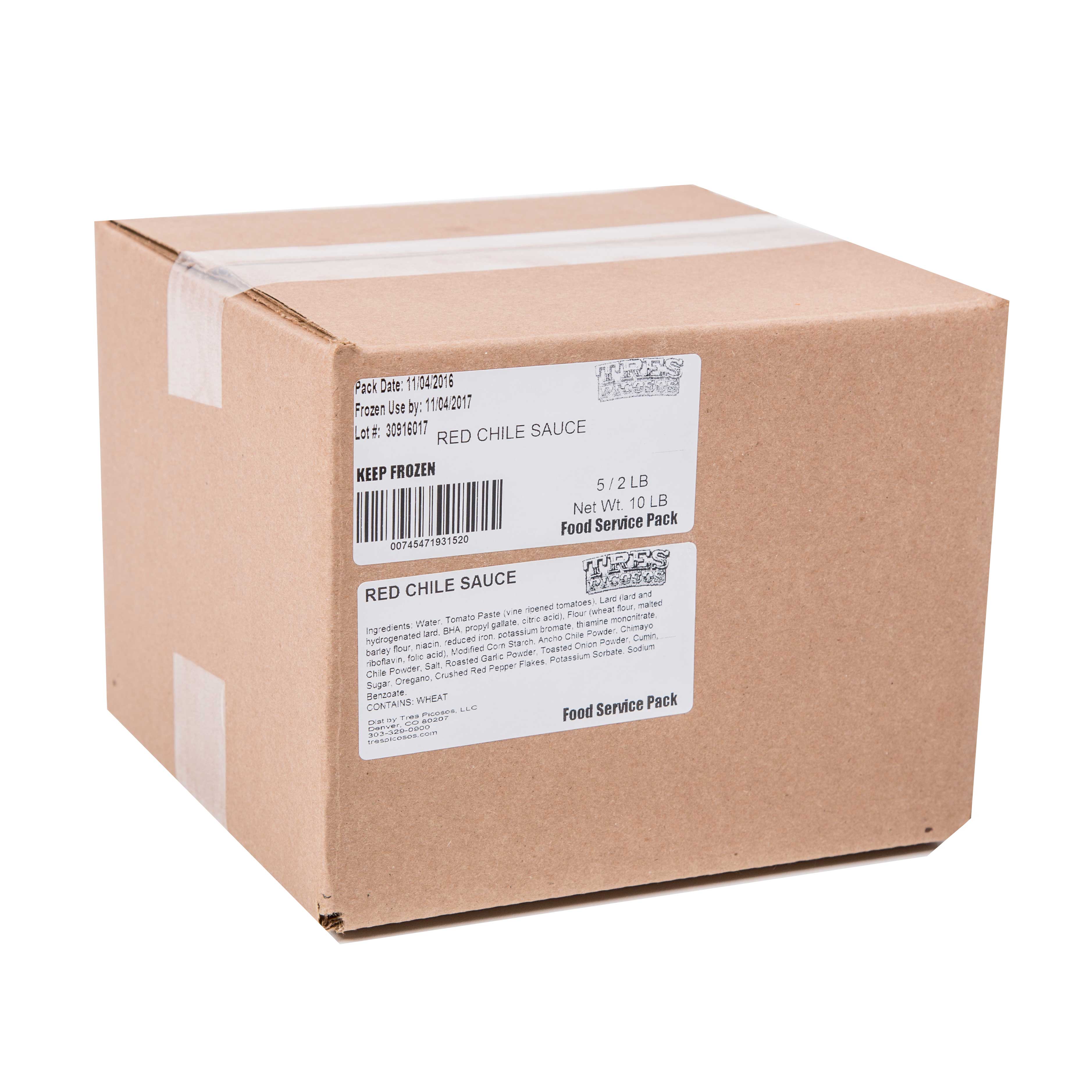 Naughty Chile Taqueria Red Chile Sauce, 10 Pound