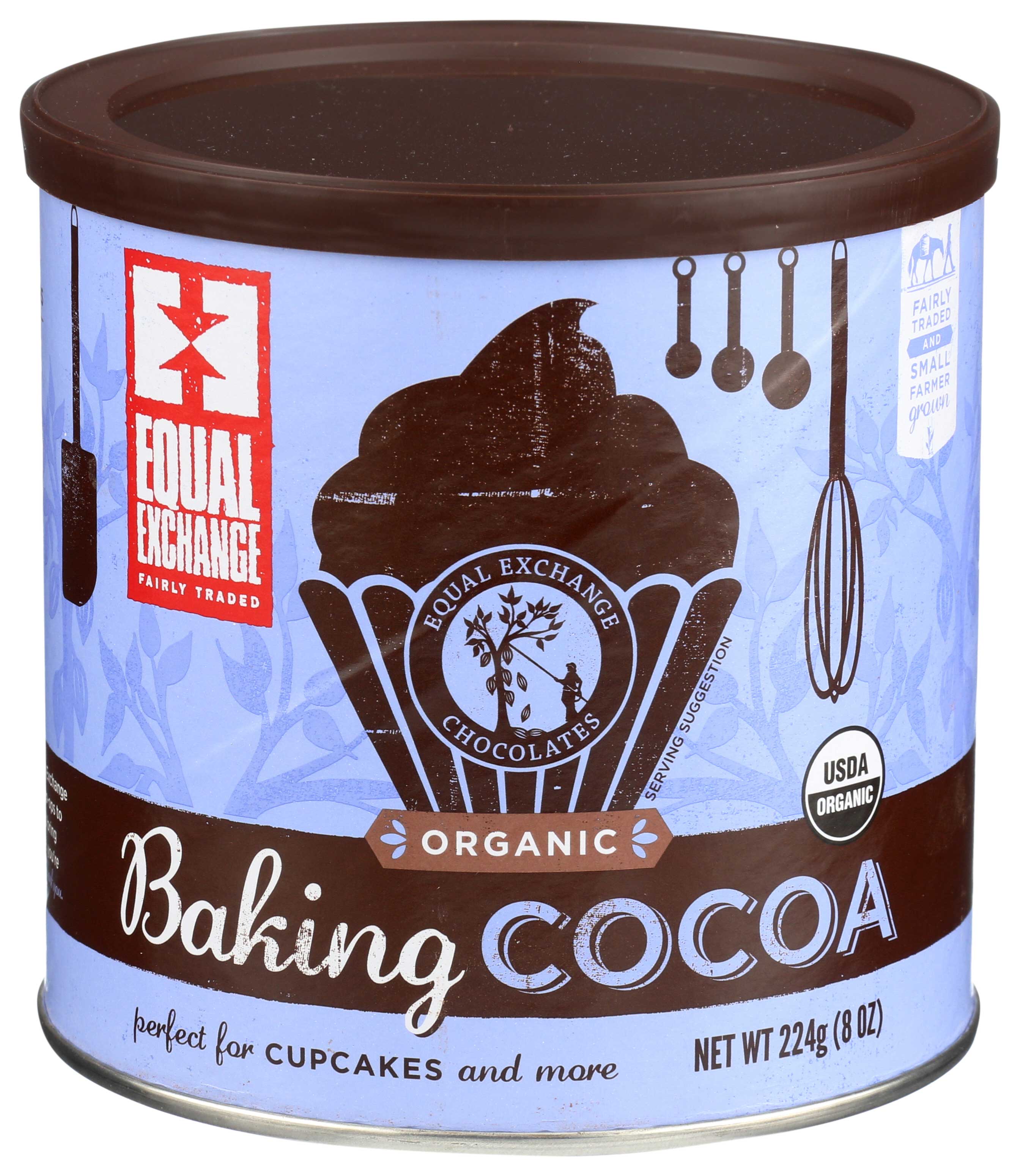 Equal Exchange Organic Baking Cocoa, 8 Ounce -- 6 Per Case