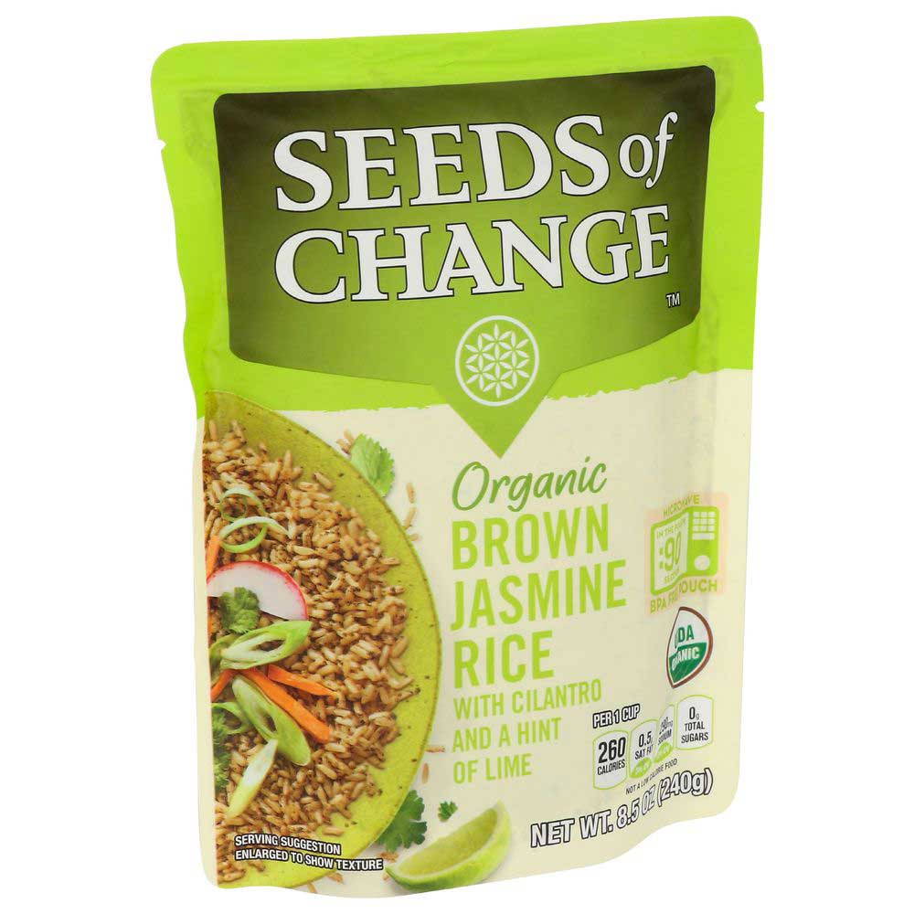 Seeds Of Change Organic Brown Jasmine Rice With Cilantro, 8.5 Ounce -- 12 Per Case