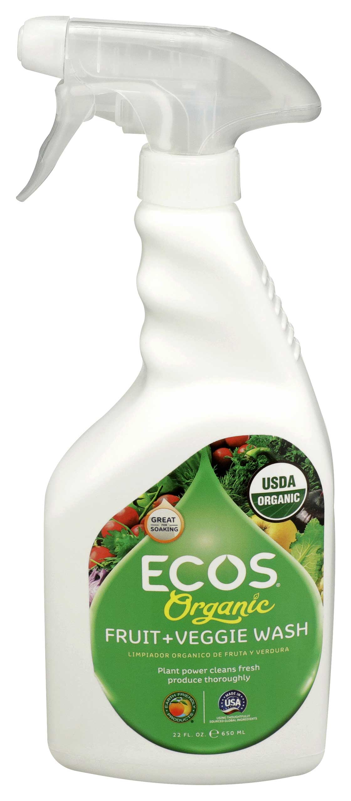 Ecos Organic Fruit Plus Veggie Wash FoodServiceDirect