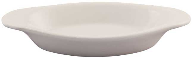 Vertex Buckingham Wide Rim Rolled Edge Oval Welsh Rarebit, 8 Ounce -- 36 Per Case