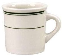 Del Mar Green Mug, 8 Ounce -- 36 Per Case