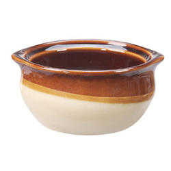 Vertex China Brown Accessories Collection Caramel Onion Soup Crock, 4 3/4 Inch -- 24 Per Case
