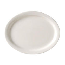 Vista Collection Undecorated American White Narrow Rim Oval Platter, 11 1/2 X 9 1/4 Inch -- 12 Per Case
