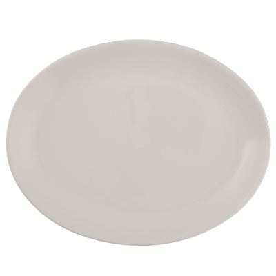 Vertex London White Oval Platter, 8 Inch -- 24 Per Case