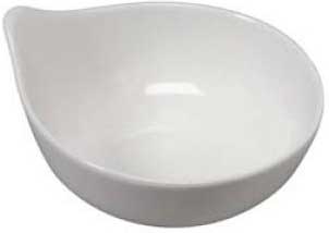 Vertex London Collection White Artiste Sauce Dish -- 24 Per Case