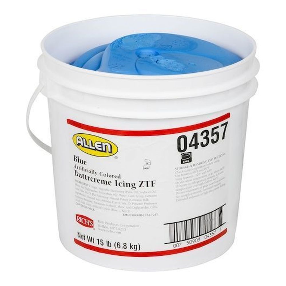 Allen Blue Arctic Buttercreme Icing, 15 Pound