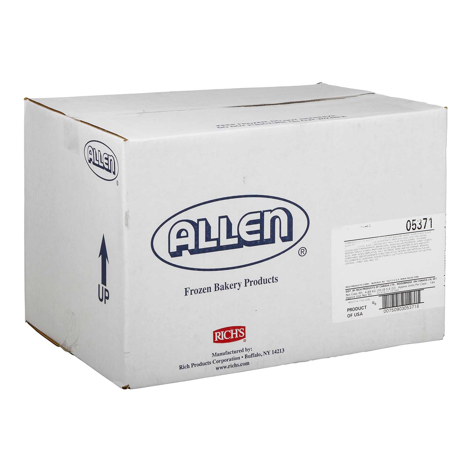 Allen Uniced White Cup Cake, 1 Ounce -- 144 Per Case
