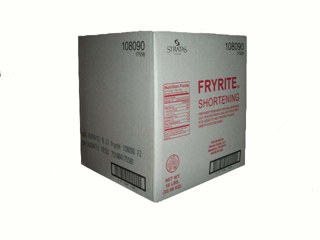 Fryrite Animal Vegetable Shortening, 50 Pound