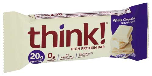 Thinkthin Protein Bar, White Chocolate Chip, 2.1 Ounce -- 10 Per Case