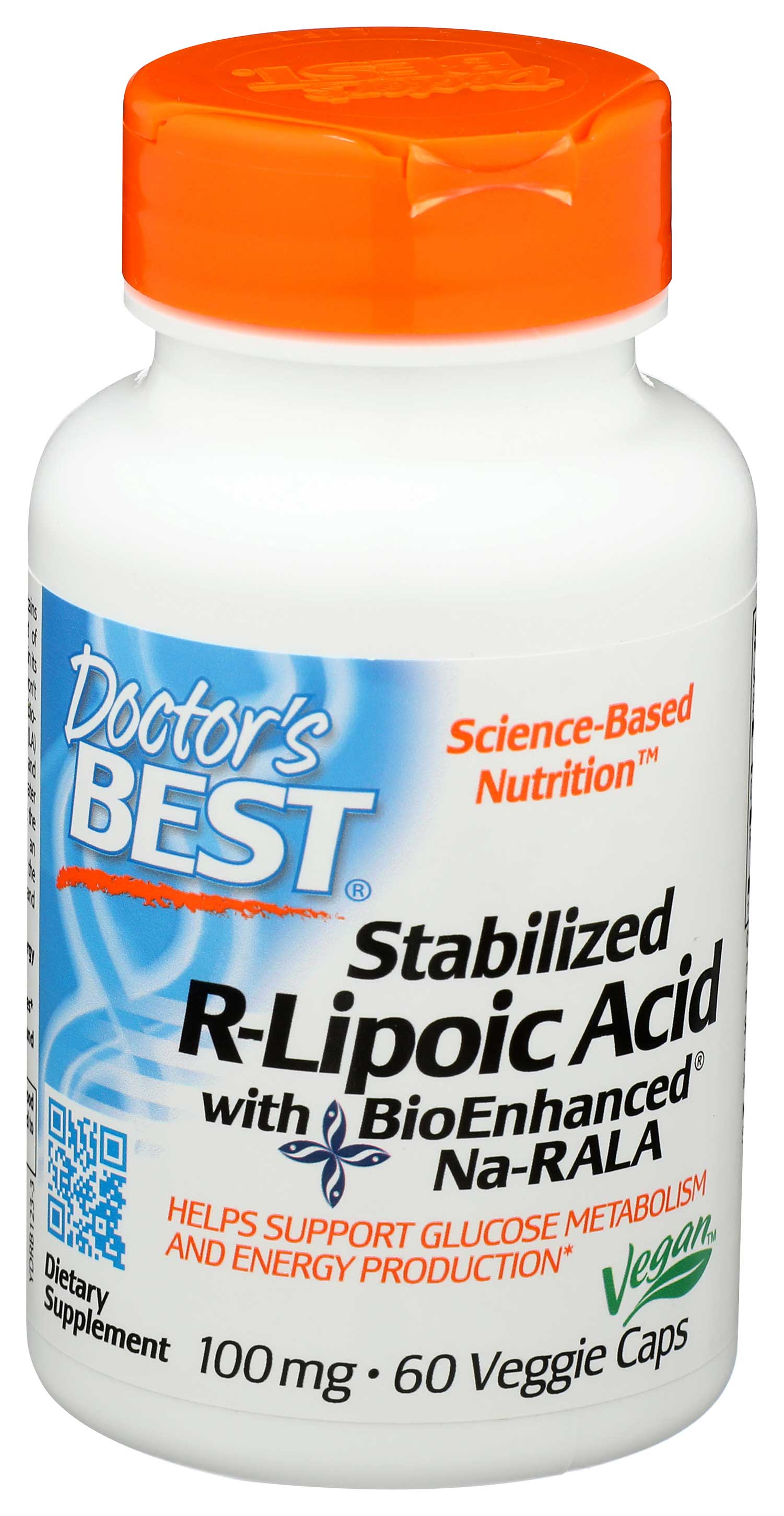 Doctor's Best Stabilized R-lipoic-acid With Bioenhanced Na-rala Veggie Caps, 60 Count