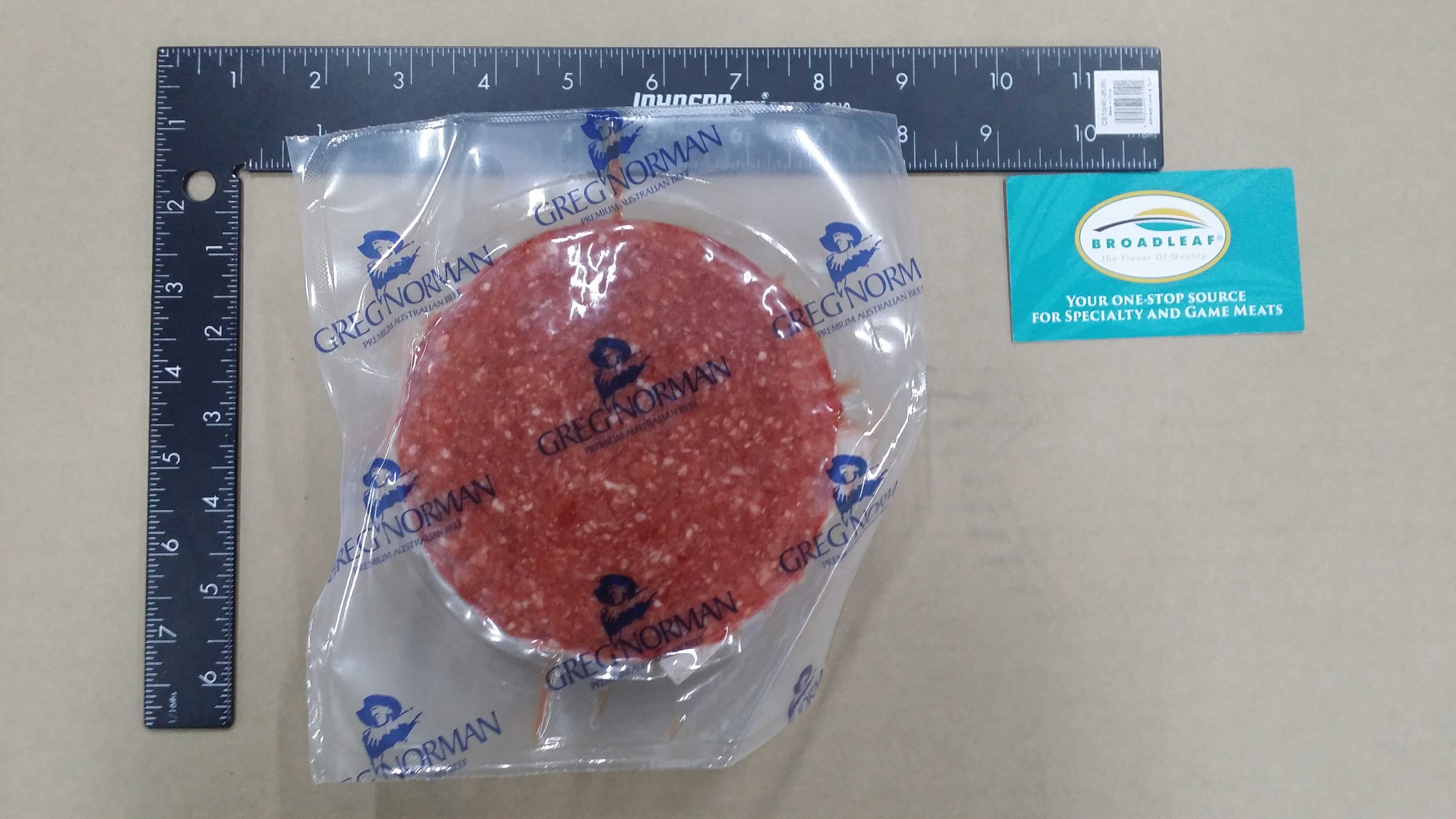 Greg Norman Wagyu 2 1 Round Ground Beef Patties, 8 Ounce -- 20 Per Case