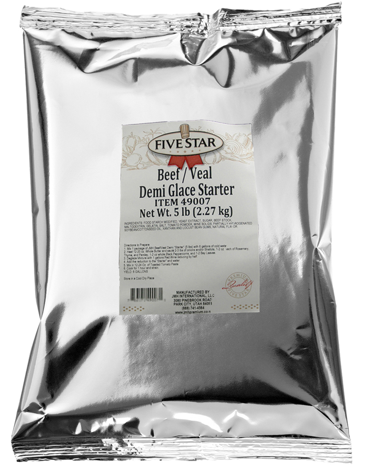 Five Star Demi Glace Beef Sauce Powder, 5 Pound -- 6 Per Case