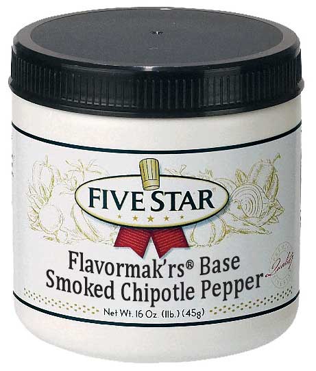 Five Star Smoked Chipotle Pepper Base, 1 Pound -- 6 Per Case