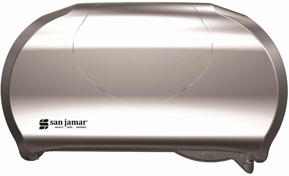San Jamar Versatwin Summit Stainless Steel Look Toilet Tissue Dispenser
