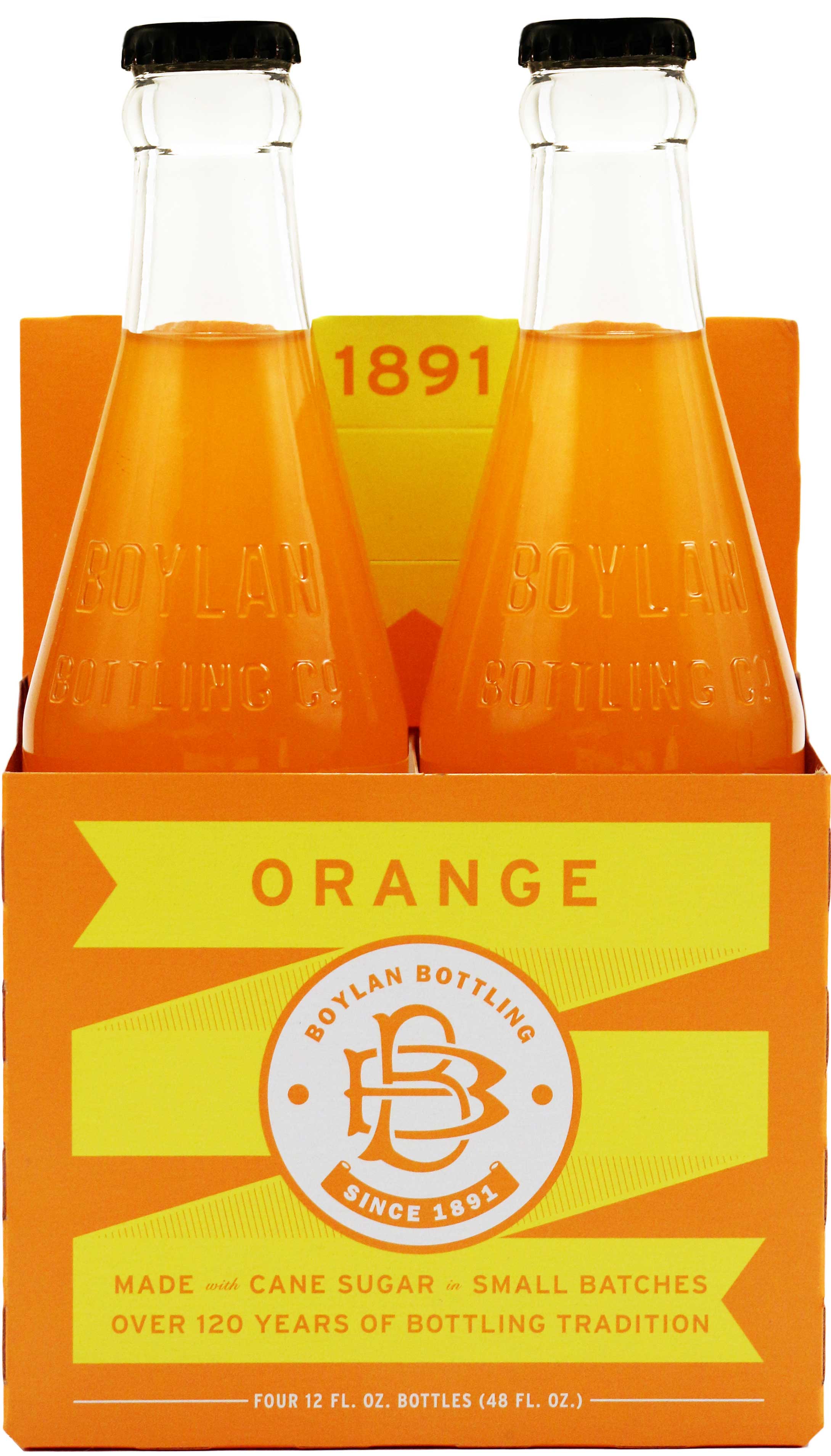 Boylan Bottling Orange Cane Sugar Soda, 12 Fluid Ounce -- 24 Per Case