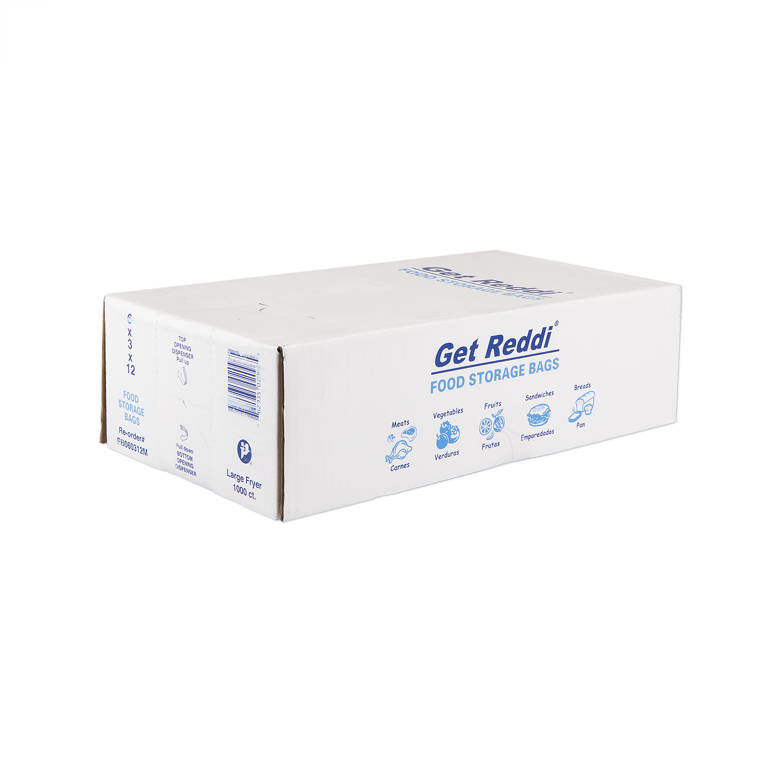 Pitt Plastics Get Reddi 2 Quart .85mil Large Fryer Bag -- 1000 per case.