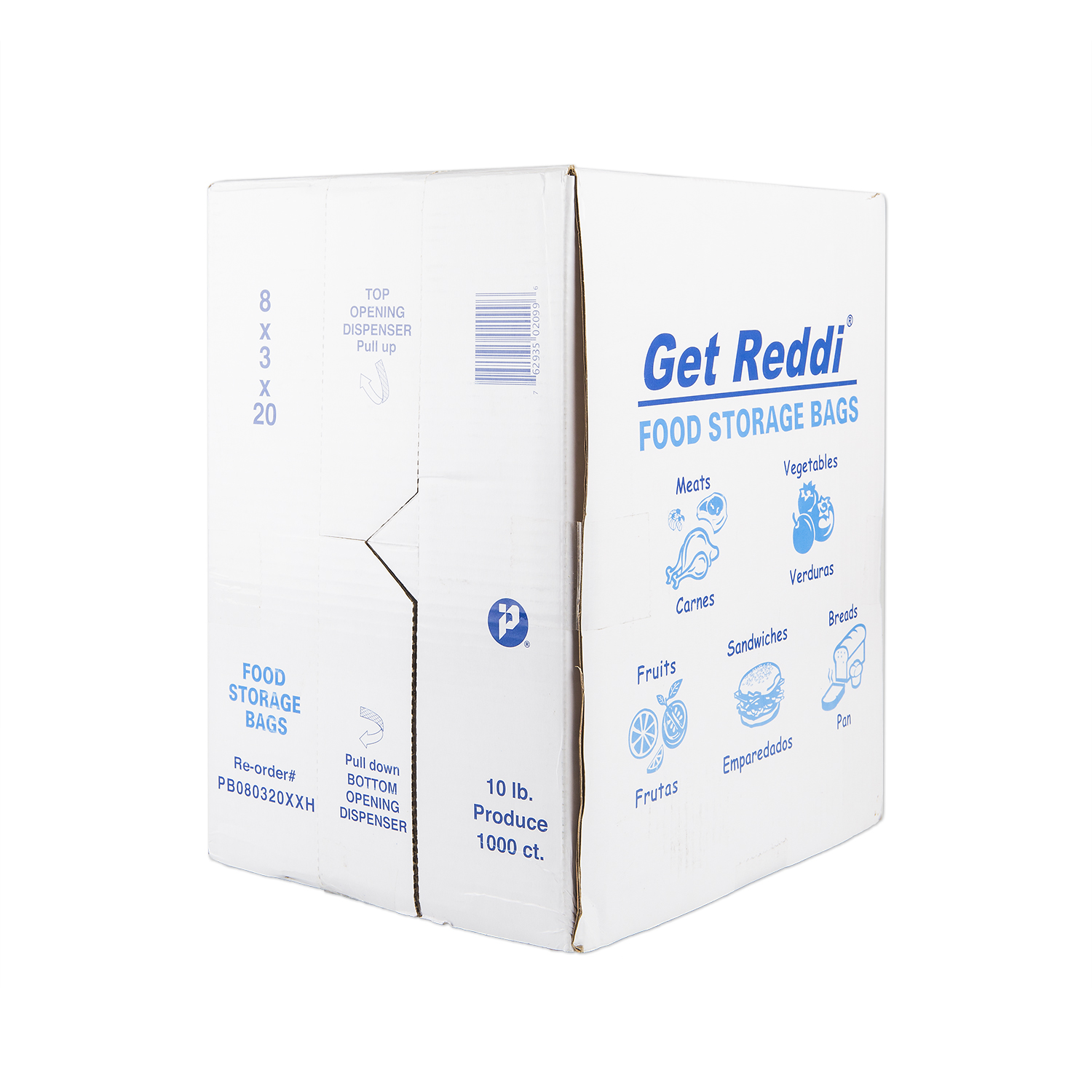 Pitt Plastics Clear Produce Bag -- 1000 per case.
