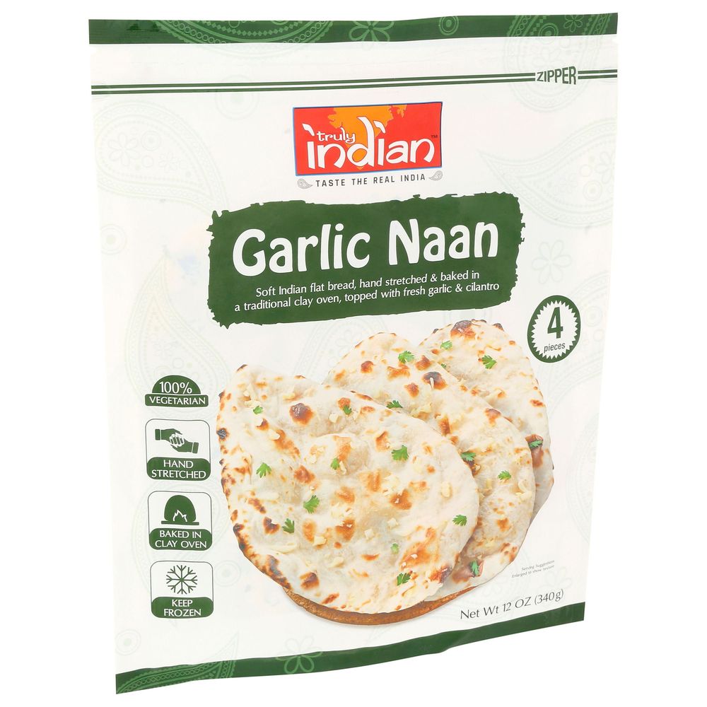 Truly Indian Tandoori Garlic Naan, 12 Ounce -- 6 Per Case