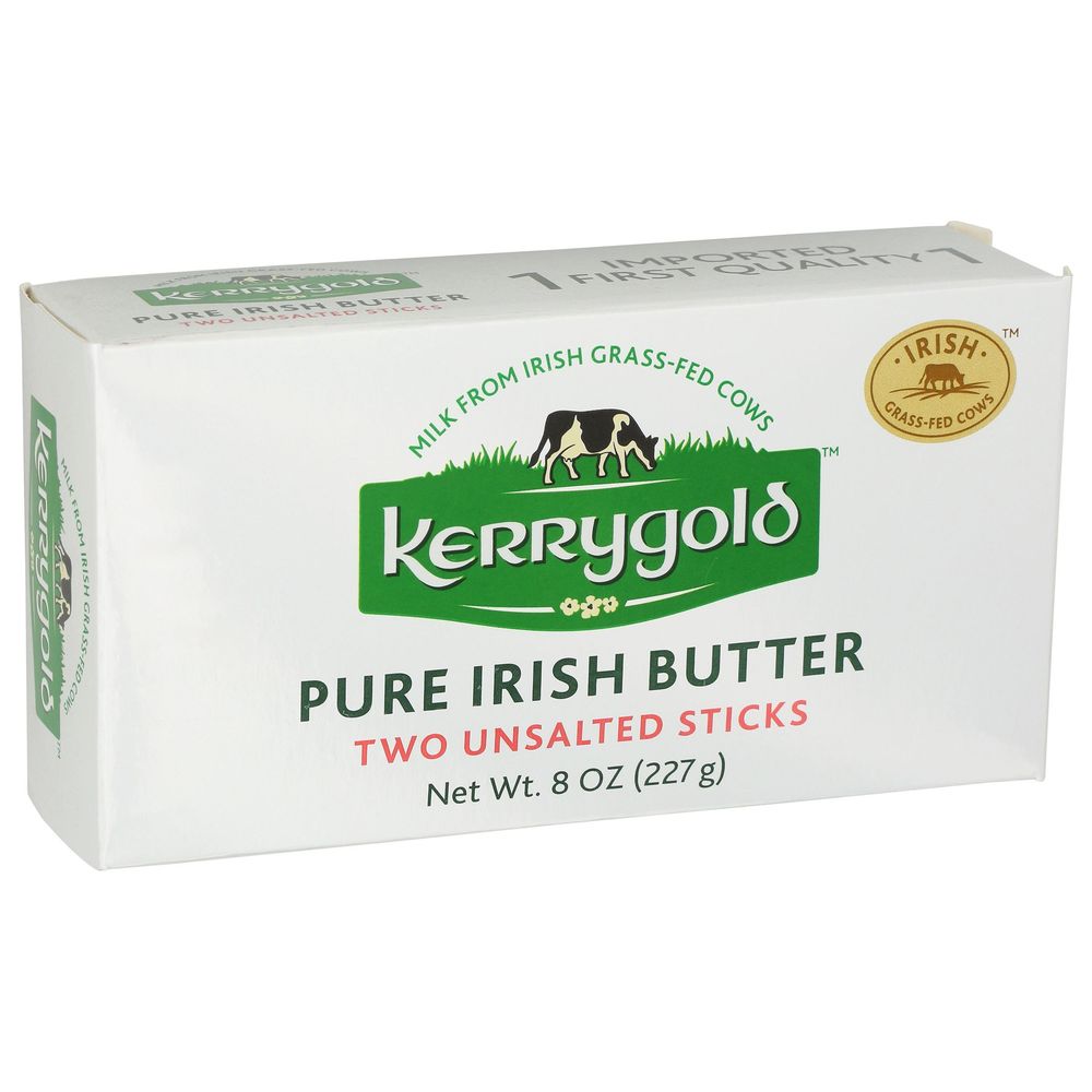 Kerrygold Unsalted Pure Irish Butter Sticks, 8 Ounce -- 20 Per Case