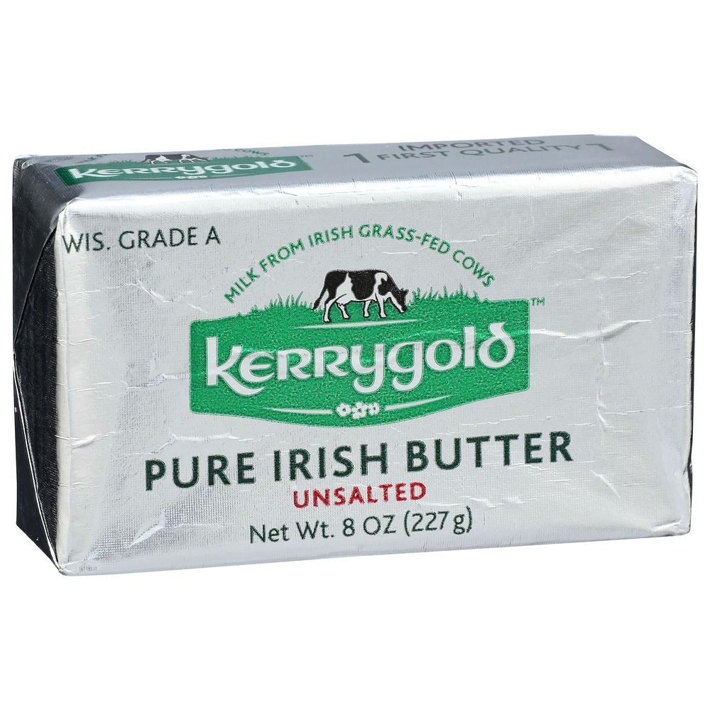 Kerrygold A Grade Unsalted Pure Irish Butter, 8 Ounce -- 20 Per Case