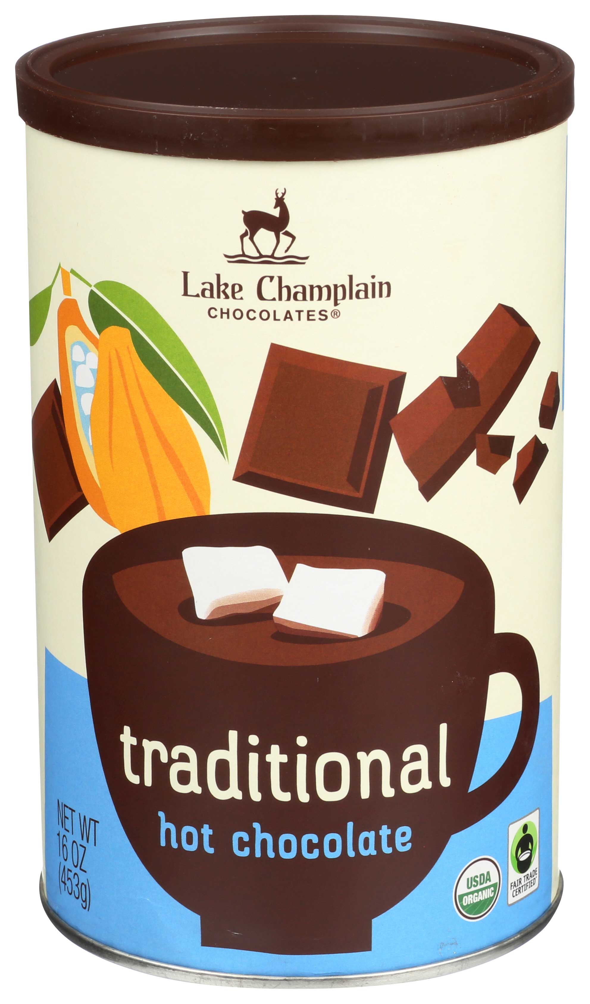 Lake Champlain Chocolates Organic Traditional Hot Chocolate Mix, 16