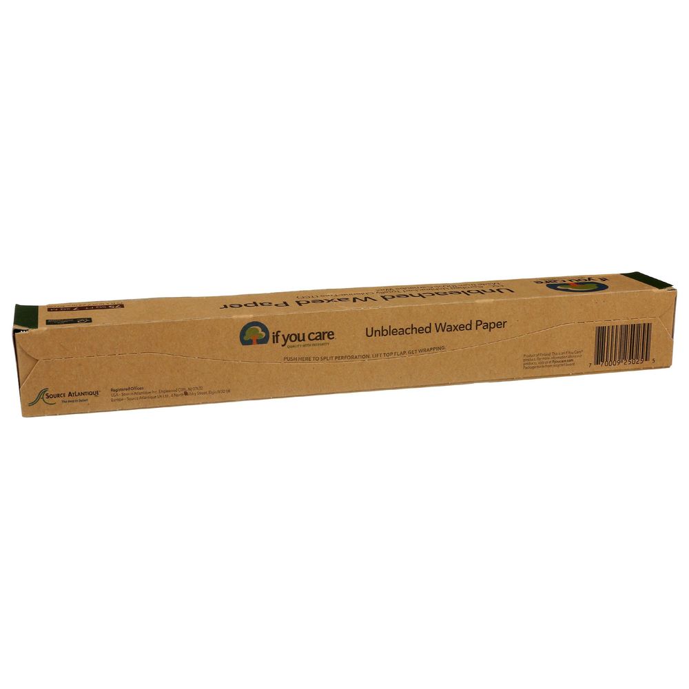 If You Care All Natural 00 Percent Unbleached Waxed Paper, 75 Square Feet -- 12 Per Case