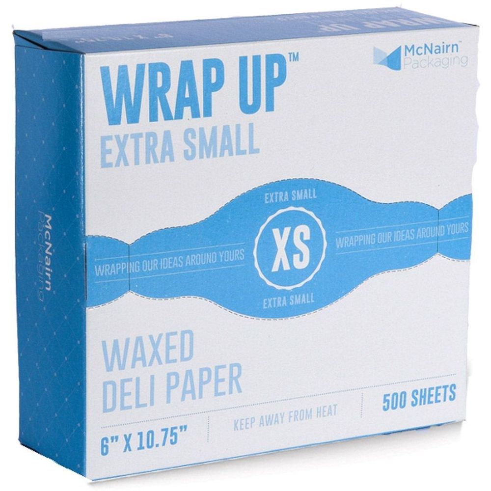 McNairn Wrap Up Extra Small Interfolded Wax Deli Paper, 6 x 10.75 inch