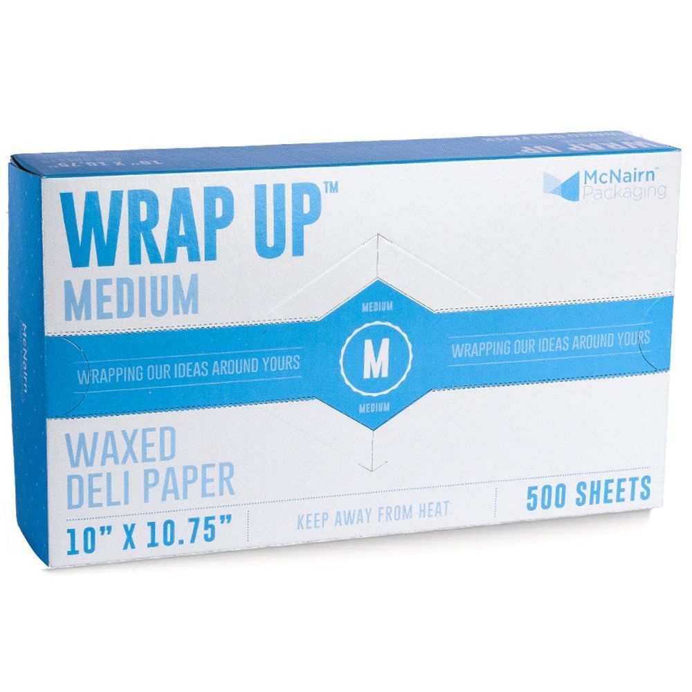 Mcnairn Wrap Up Medium Interfolded Wax Deli Paper, 10 X 10.75 Inch -- 6000 Per Case