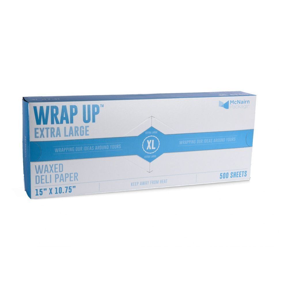 McNairn Wrap Up Extra Large Interfolded Wax Deli Paper, 15 x 10.75 inch