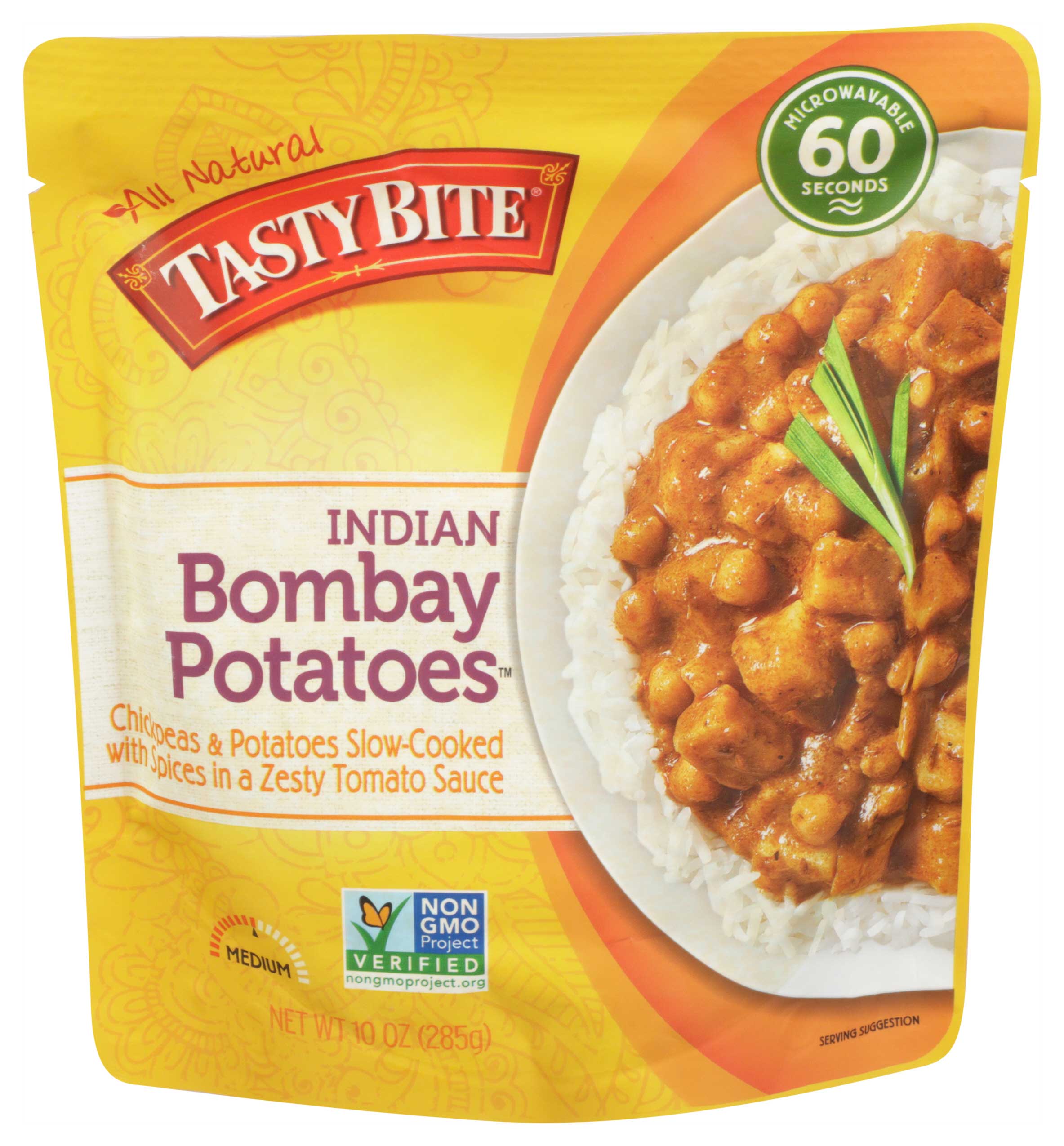 Tasty Bite Bombay Potato Entree, 10 Ounce -- 6 Per Case